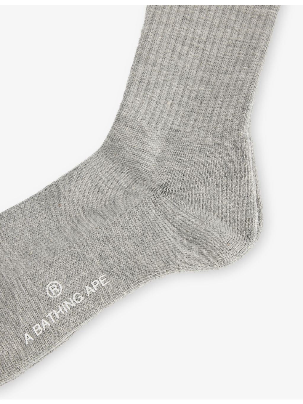 A Bathing Ape cotton-blend crew socks with logo, UK version