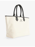 A Bathing Ape logo-print canvas tote bag 30x40cm, imported from the UK