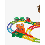 VTech Toot-Toot Chug Learn Train interactive playset with wagons - British product