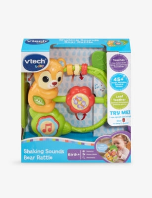 Vtech Shaking Sounds Bear rattle toy 14cm, imported from the UK