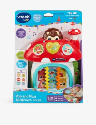 VTech Pop and Play Mushroom House toy 26cm, imported from the UK