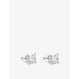 The Diamond Lab princess-cut 8.03ct lab-grown diamond stud earrings - British product