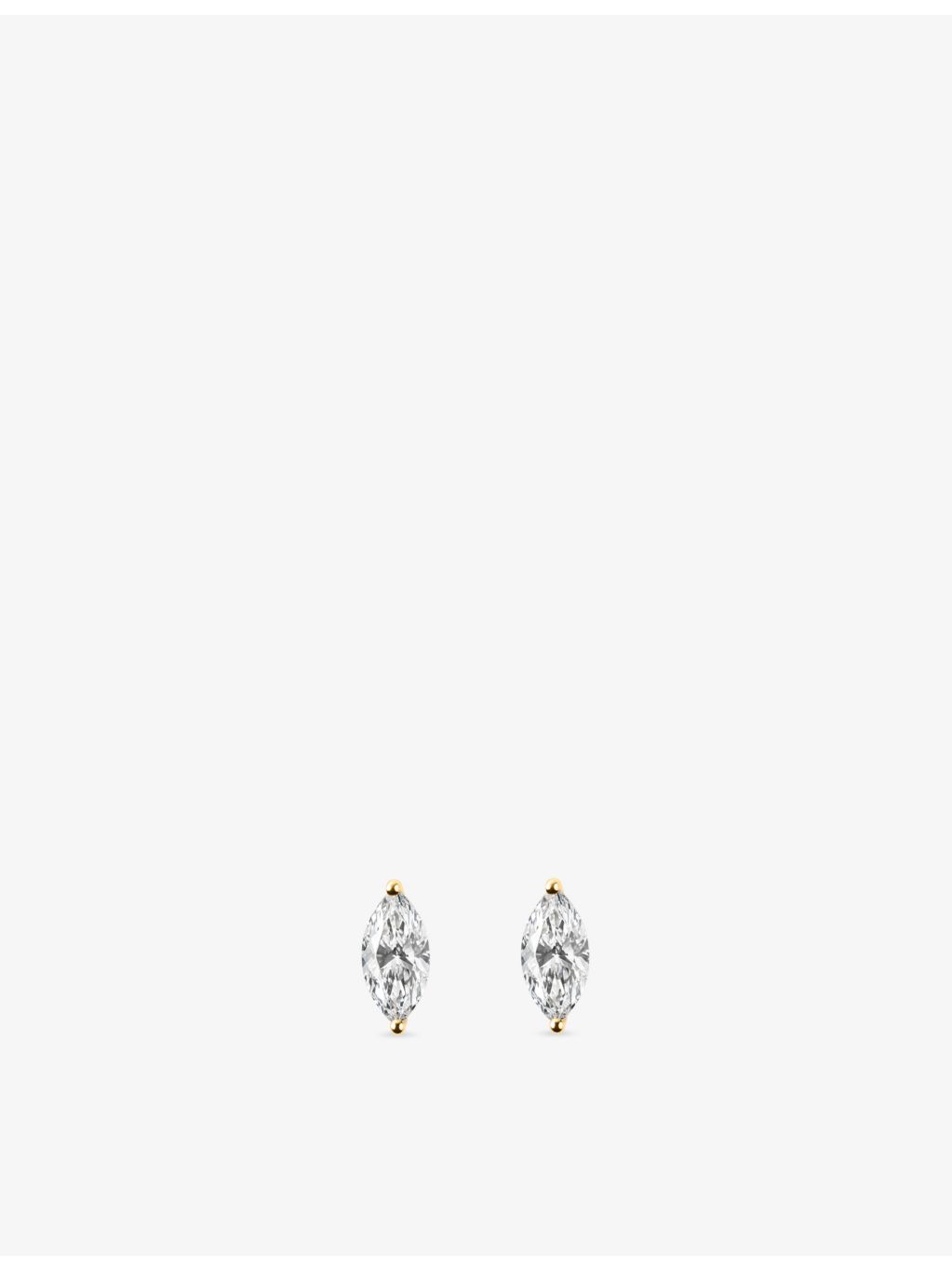 The Diamond Lab marquise-cut diamond stud earrings 2.02ct (British brand)