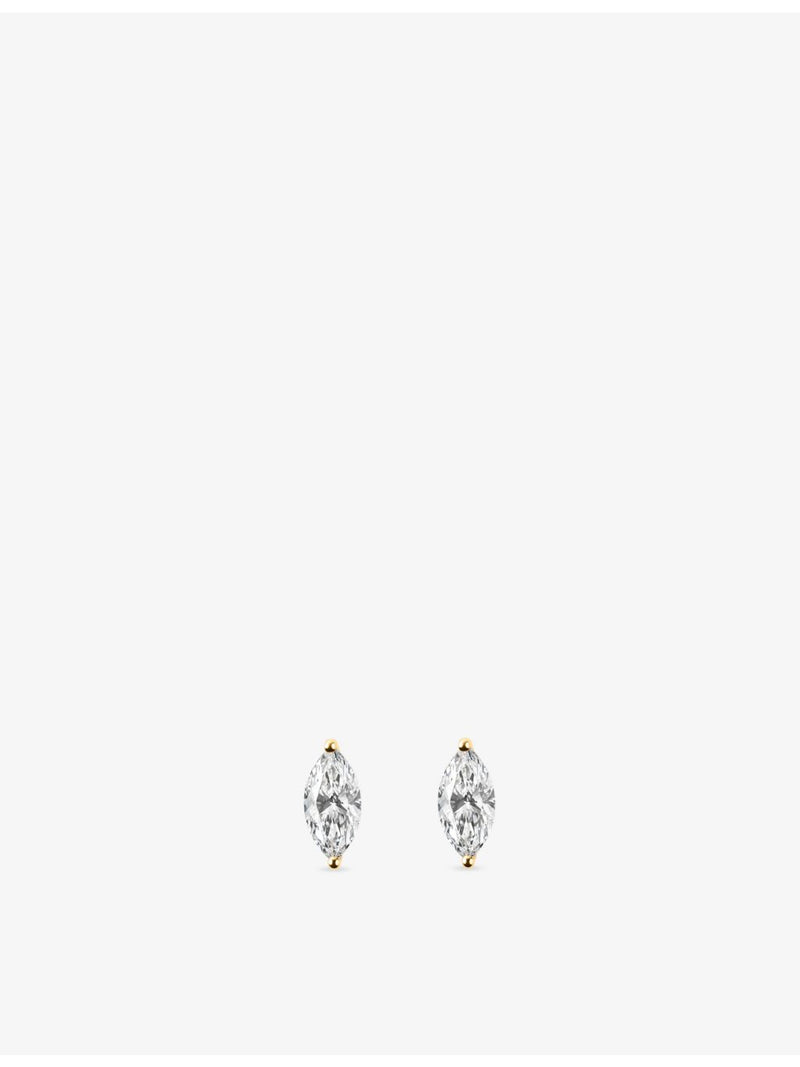 The Diamond Lab marquise-cut diamond stud earrings 2.02ct (British brand)