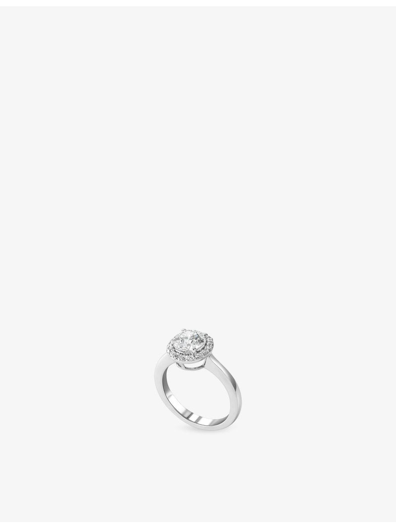 The Diamond Lab 18ct white-gold 1.85ct lab-grown diamond ring - British product