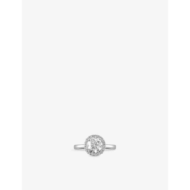 The Diamond Lab 18ct white-gold 1.85ct lab-grown diamond ring - British product