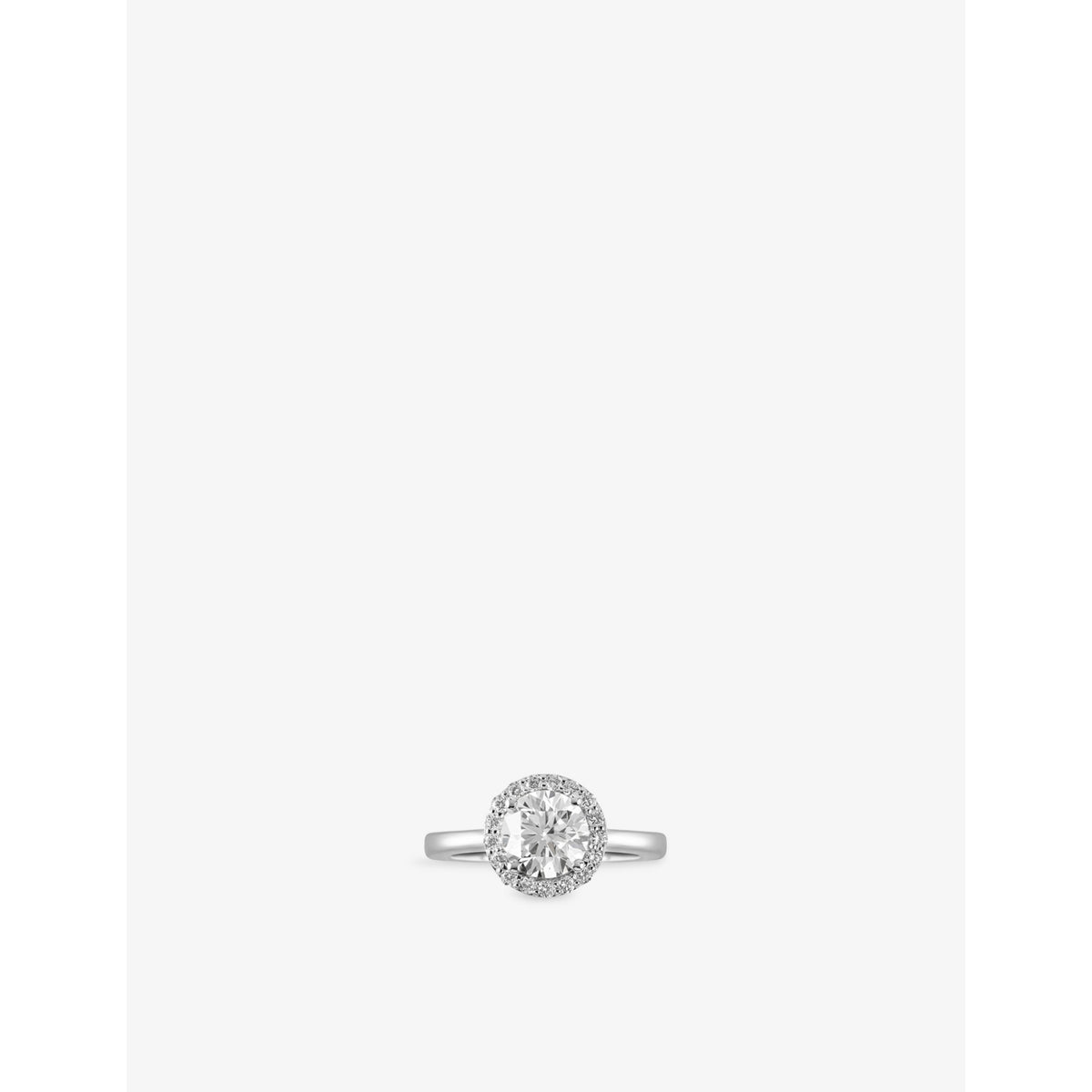 The Diamond Lab 18ct white-gold 1.85ct lab-grown diamond ring - British product