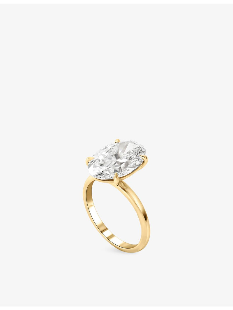 The Diamond Lab oval-cut 5.14ct lab-grown diamond ring, UK version