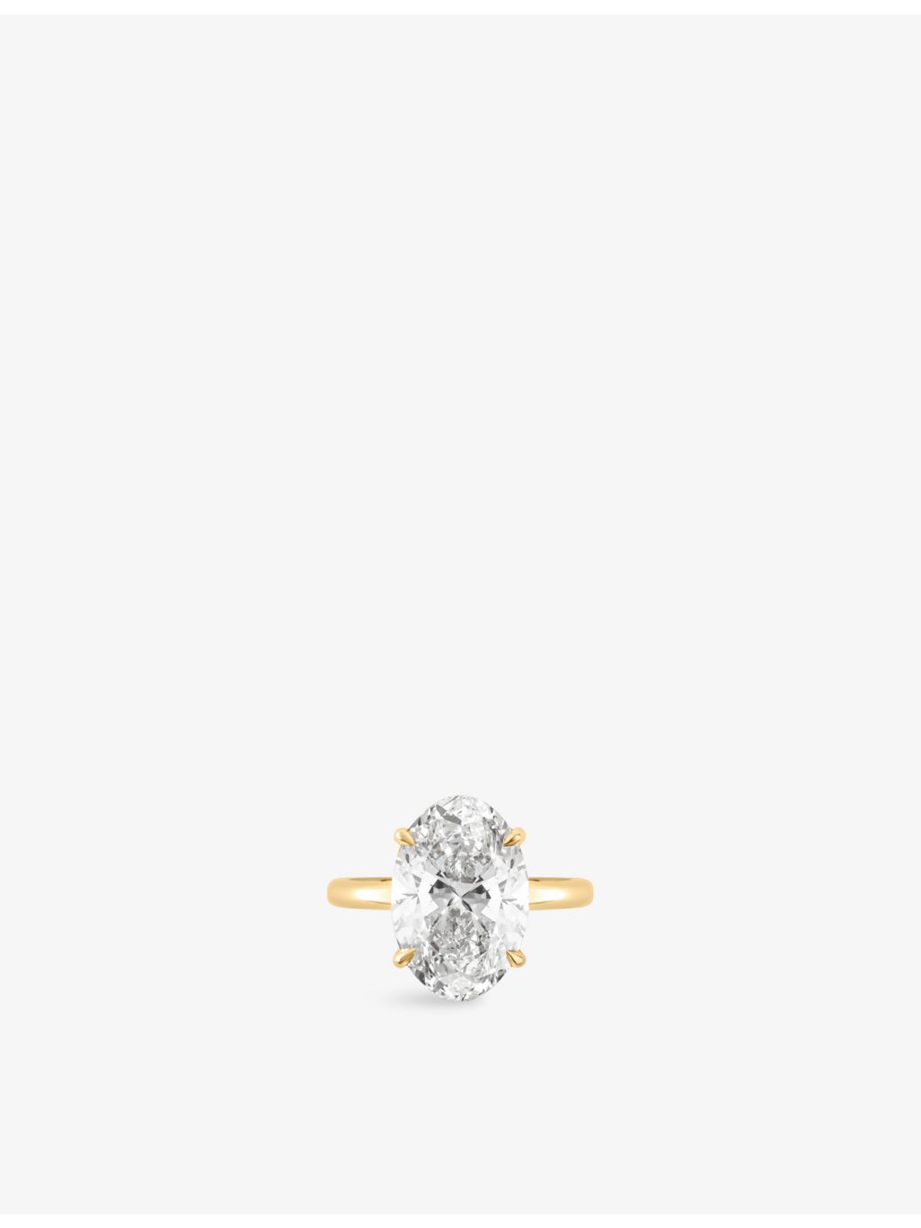 The Diamond Lab oval-cut 5.14ct lab-grown diamond ring, UK version