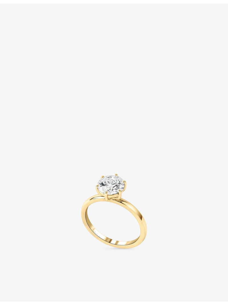 The Diamond Lab 18ct yellow gold 1.5ct lab-grown diamond ring (British brand)