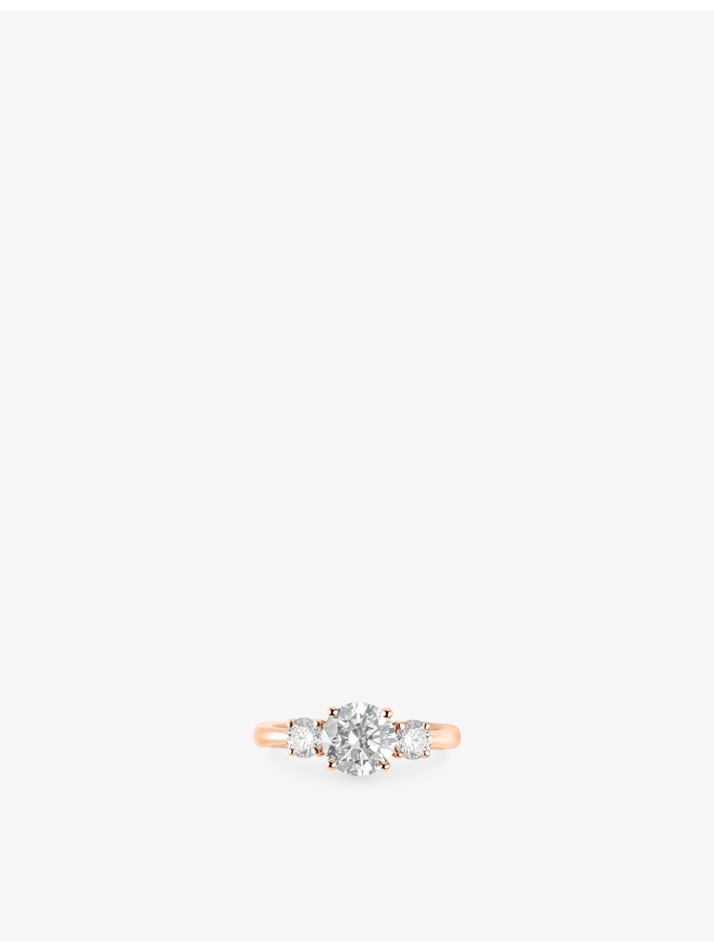 The Diamond Lab 18ct rose-gold brilliant-cut 1.99ct diamond ring - British product