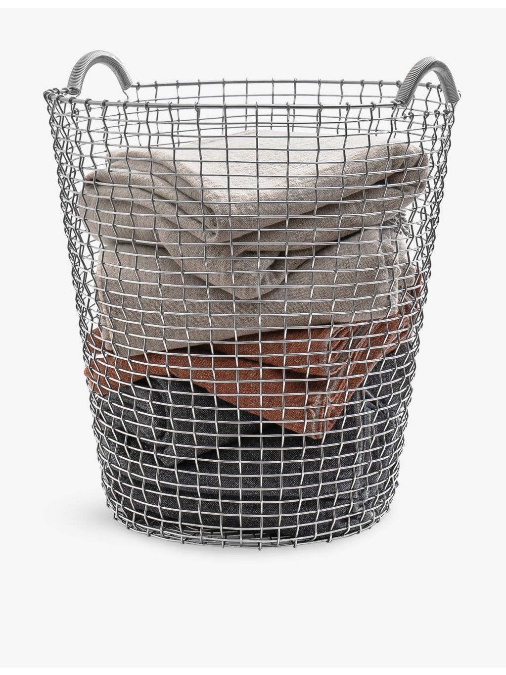 Korbo Classic Woven Metal Storage Basket 52cm (British brand)