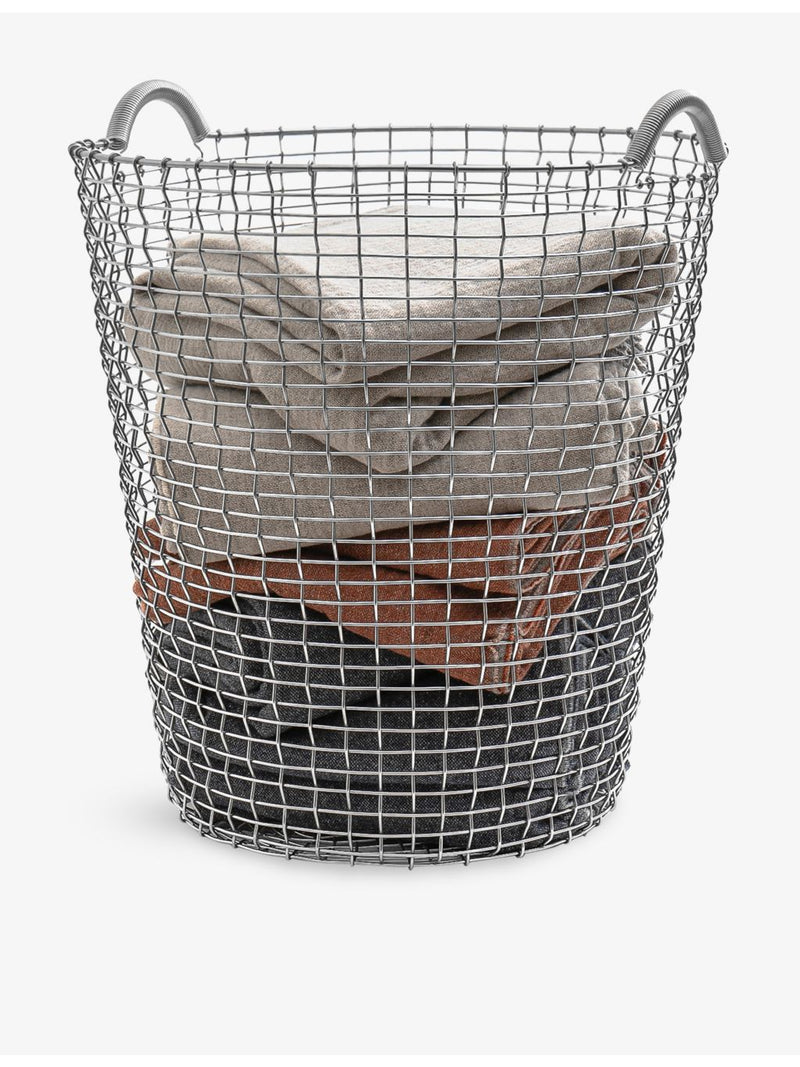 Korbo Classic Woven Metal Storage Basket 52cm (British brand)