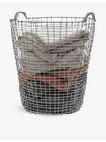 Korbo Classic Woven Metal Storage Basket 52cm (British brand)