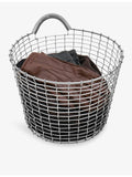 Korbo classic woven metal storage basket 28cm - British product