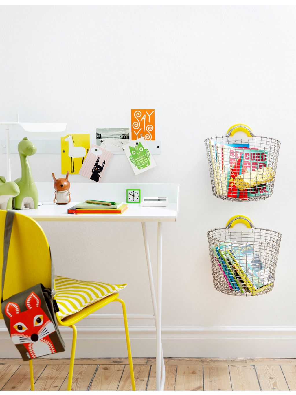 Korbo classic woven metal storage basket 28cm - British product