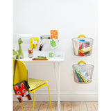 Korbo classic woven metal storage basket 28cm - British product