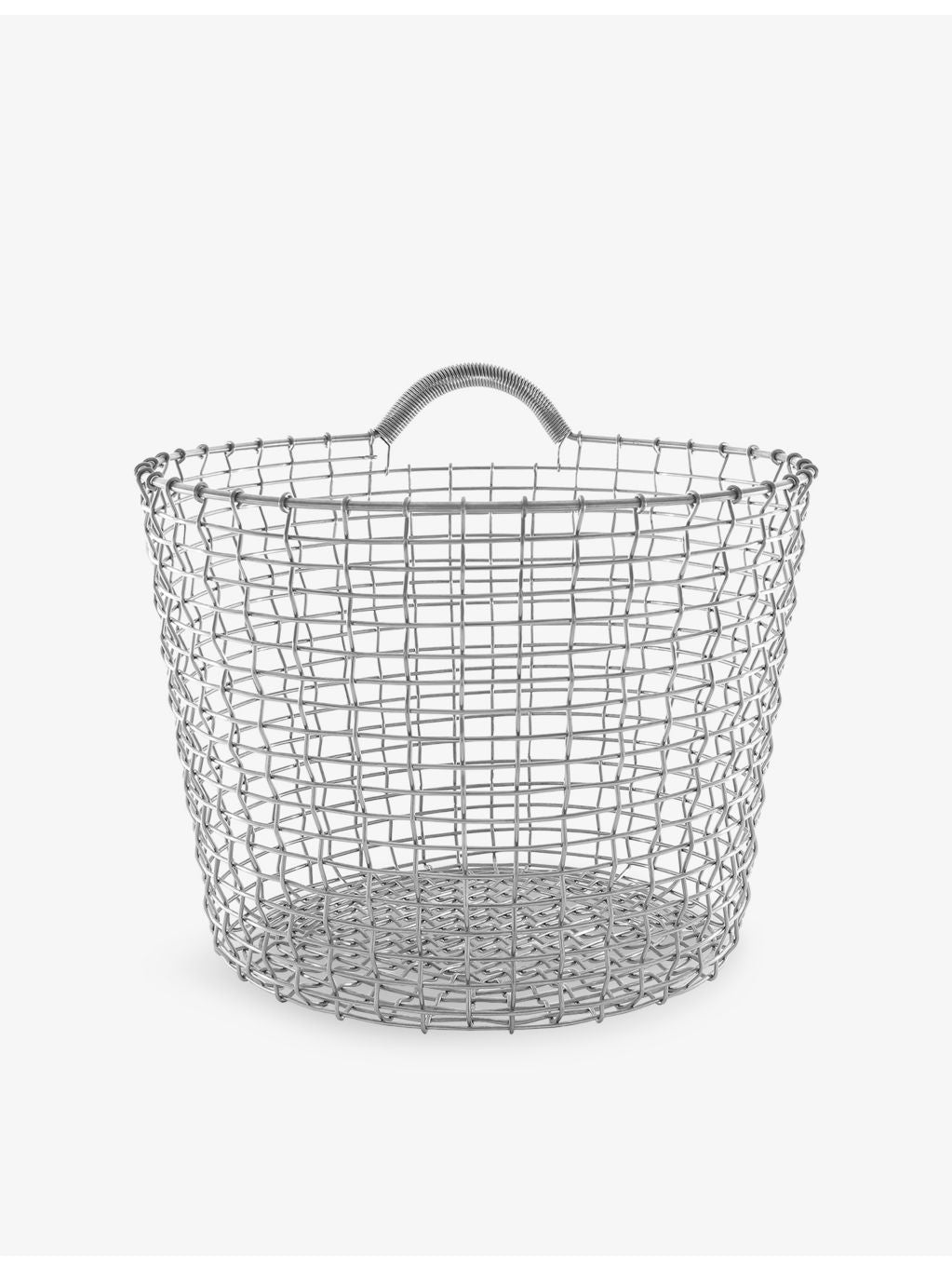 Korbo classic woven metal storage basket 28cm - British product