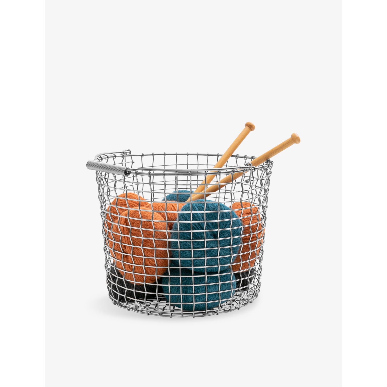 Korbo woven metal storage bucket 24cm (British brand)