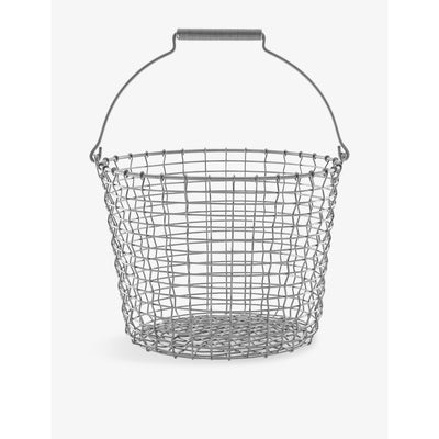 selfridges Korbo Classic Woven Metal Storage Bucket 24cm- Buy online at McGrocer