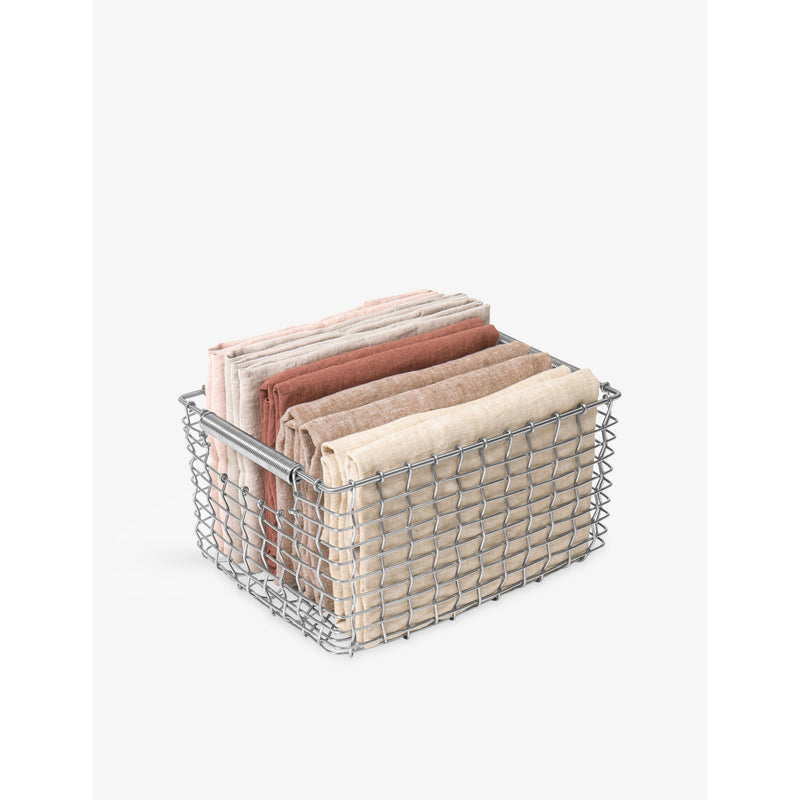 Korbo metal storage basket rectangular 32cm, imported from the UK