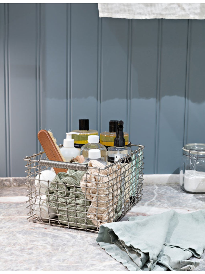 Korbo metal storage basket rectangular 32cm, imported from the UK