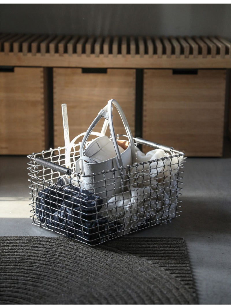 Korbo metal storage basket rectangular 32cm, imported from the UK