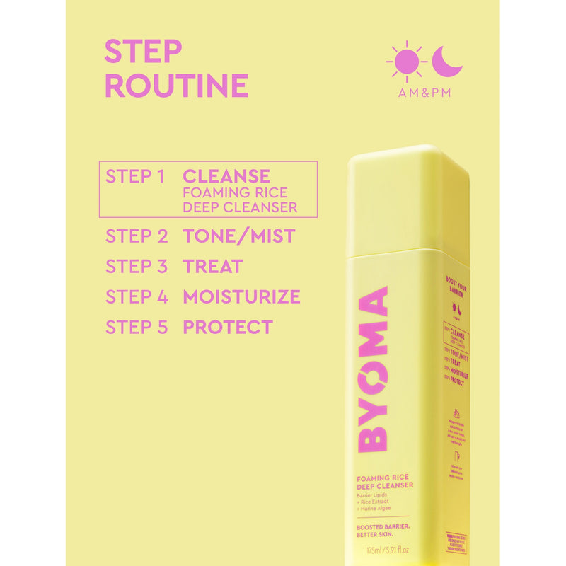 BYOMA foaming rice deep cleanser 175ml (British brand)