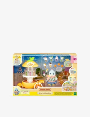 Sylvanian Families Citrus Bird juice stand playset with accessories, UK version