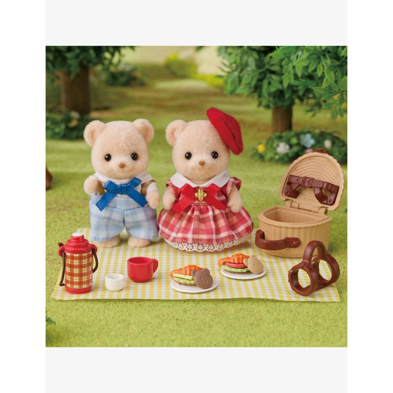 Sylvanian Families biscuit bear sibling playset - British product