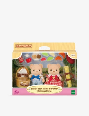 Sylvanian Families biscuit bear sibling playset - British product
