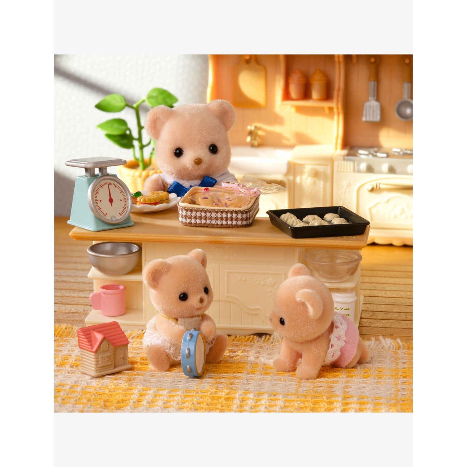 Sylvanian Families Biscuit Bear twins playset, imported from the UK