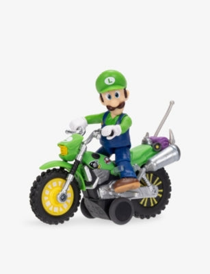 Luigi motorbike playset, action figure and pull-back racer, imported from the UK