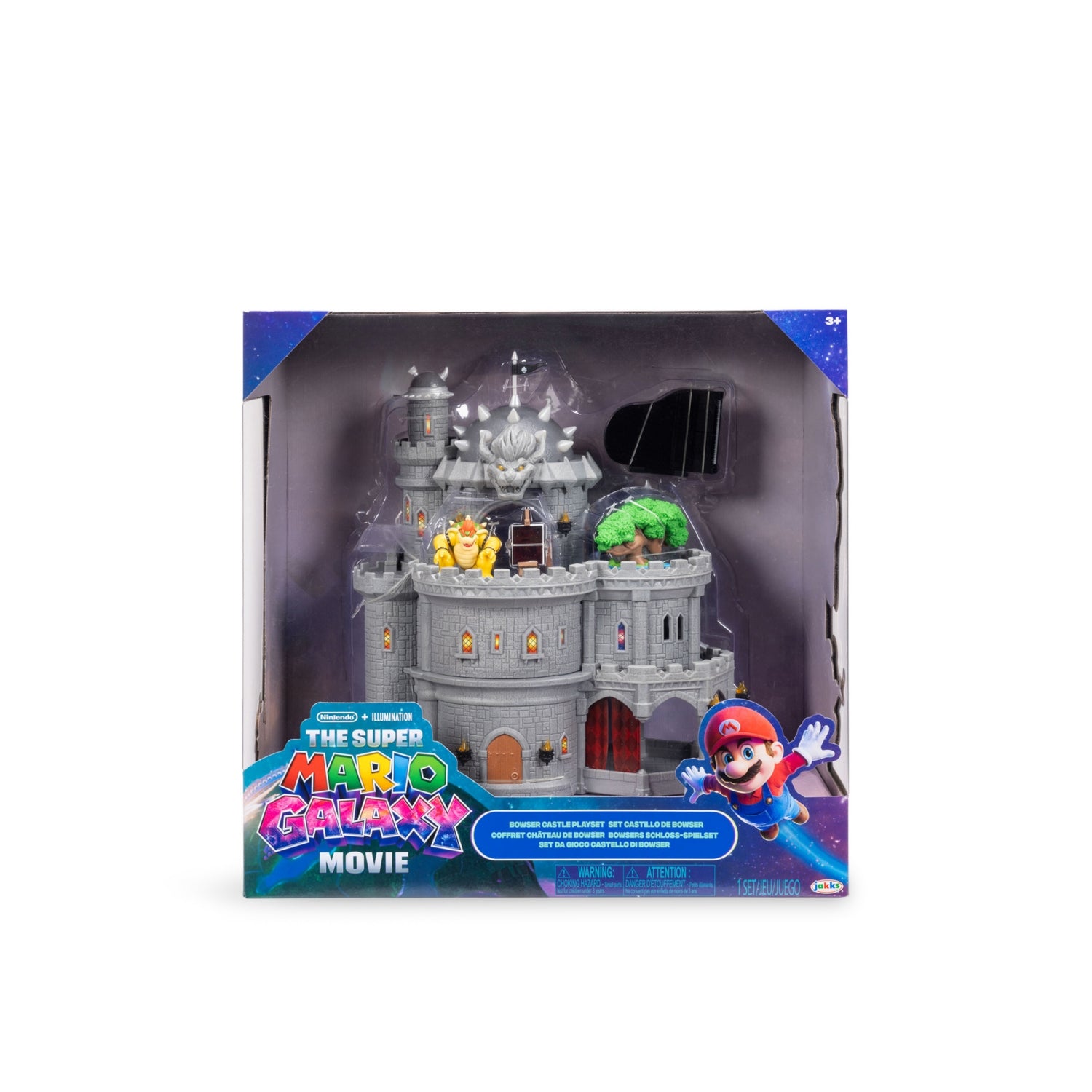 Super Mario Bowser Castle playset with figure and accessories - British product