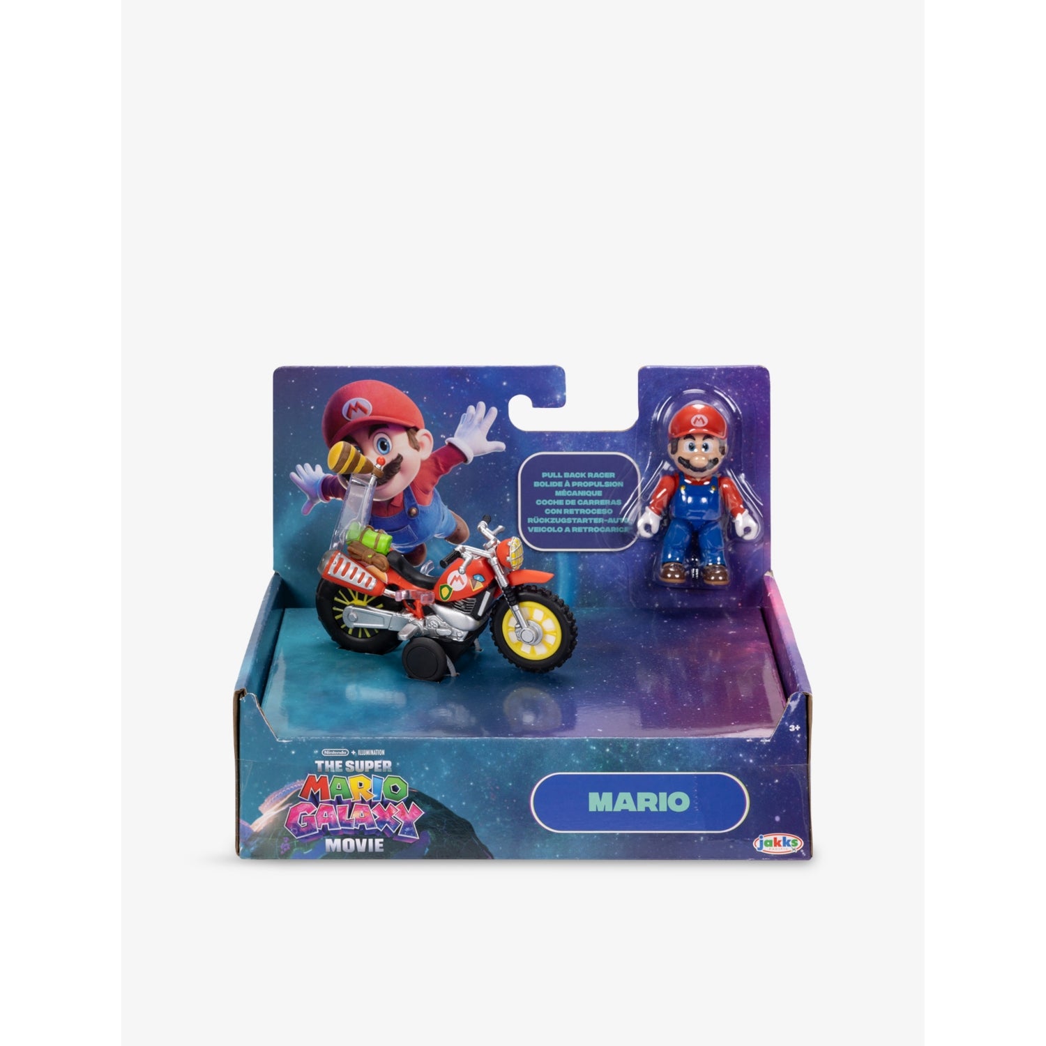 Super Mario playset with figure and pull-back racer, imported from the UK