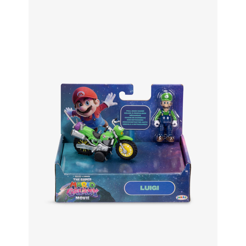 Super Mario playset with figure and pull-back racer, imported from the UK
