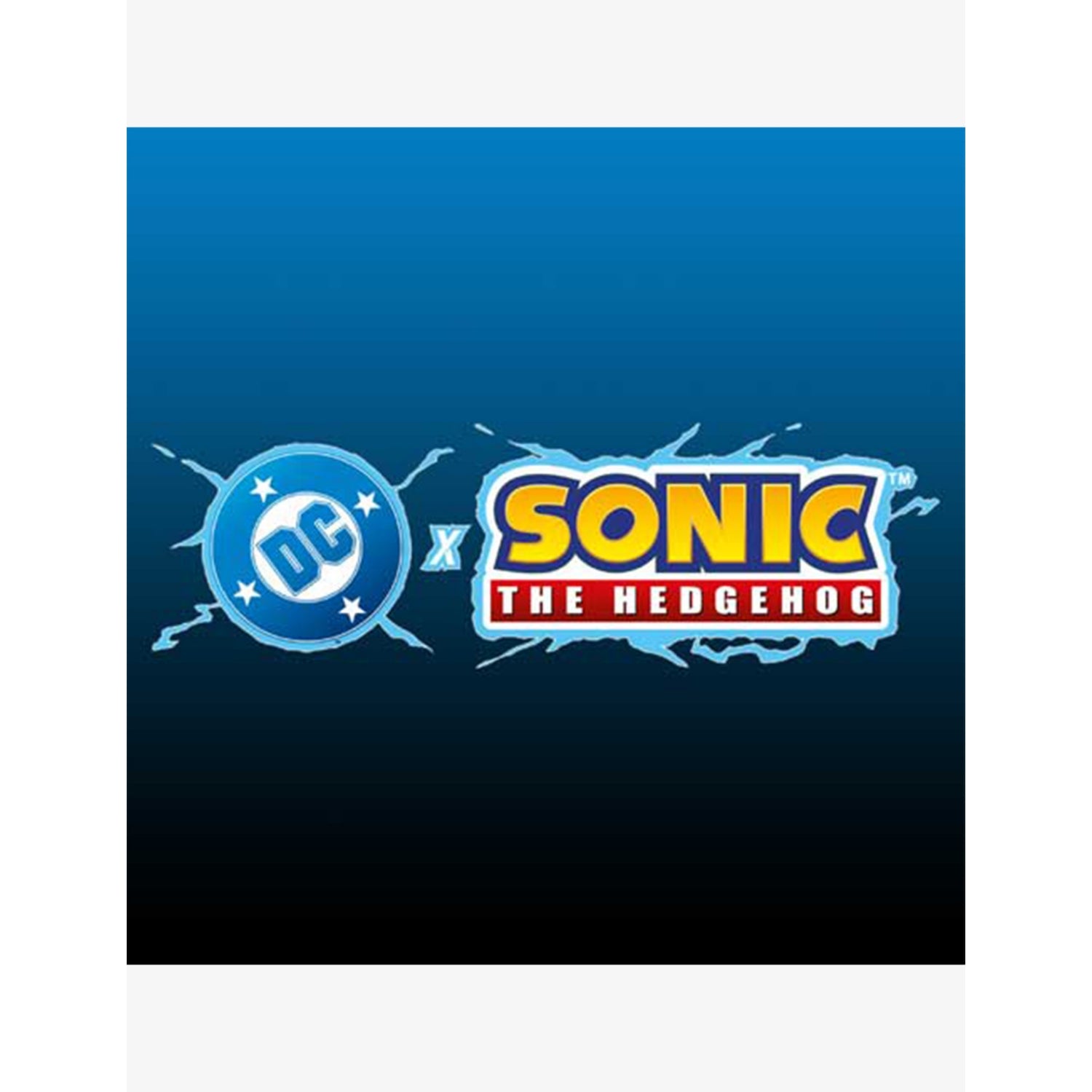 Sonic x DC action figure set, 12cm and 17cm figures - British product