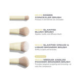 Morphe Buttery Blends four-piece face brush set in butter yellow - British product