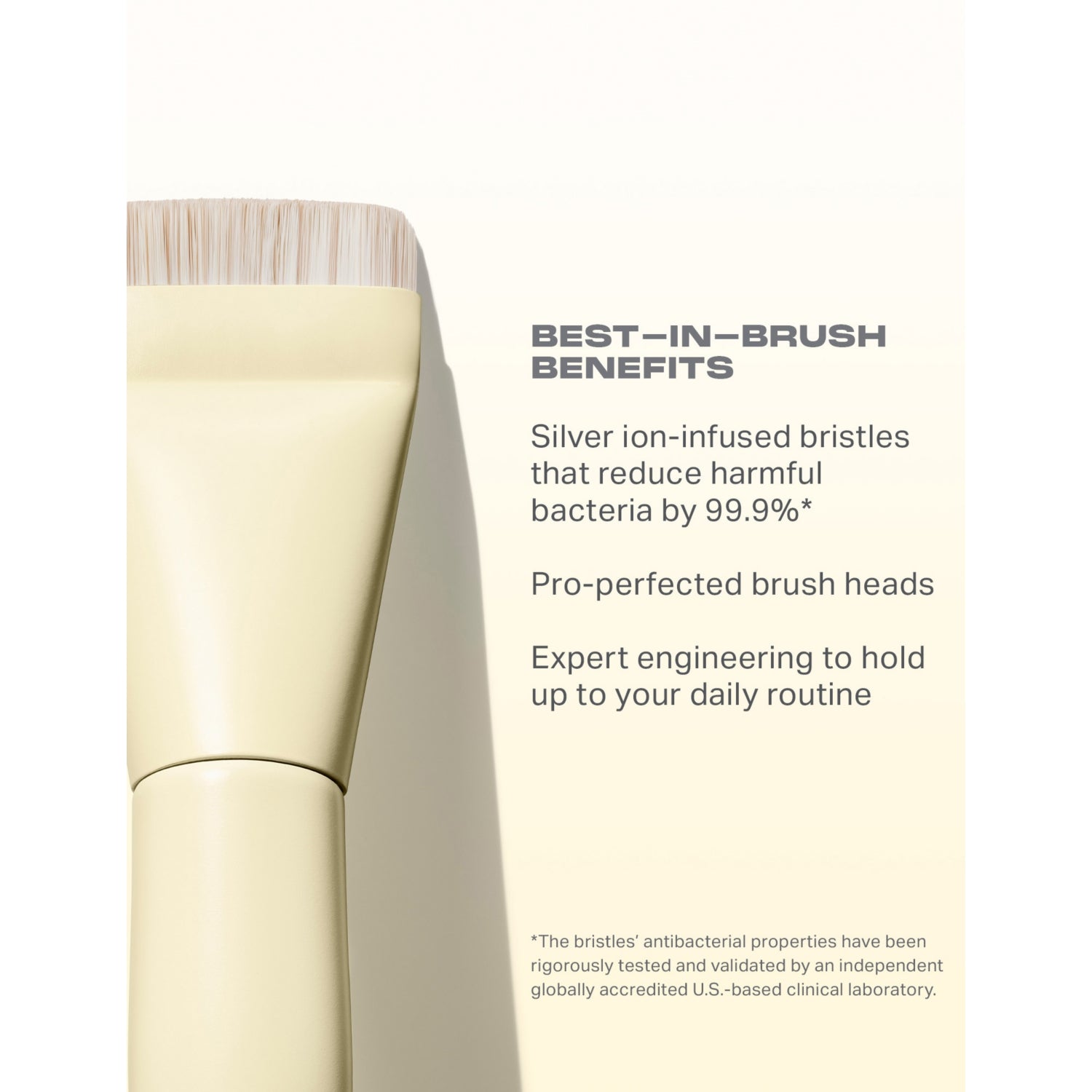 Morphe Buttery Blends four-piece face brush set in butter yellow - British product