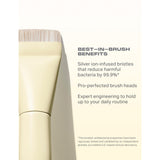 Morphe Buttery Blends four-piece face brush set in butter yellow - British product
