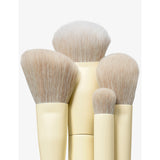 Morphe Buttery Blends four-piece face brush set in butter yellow - British product