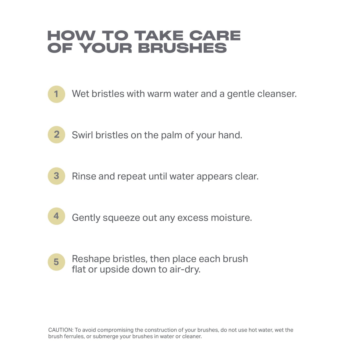 Morphe Buttery Blends four-piece face brush set in butter yellow - British product