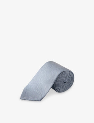 Eton grenadine woven silk tie 8cm, UK version