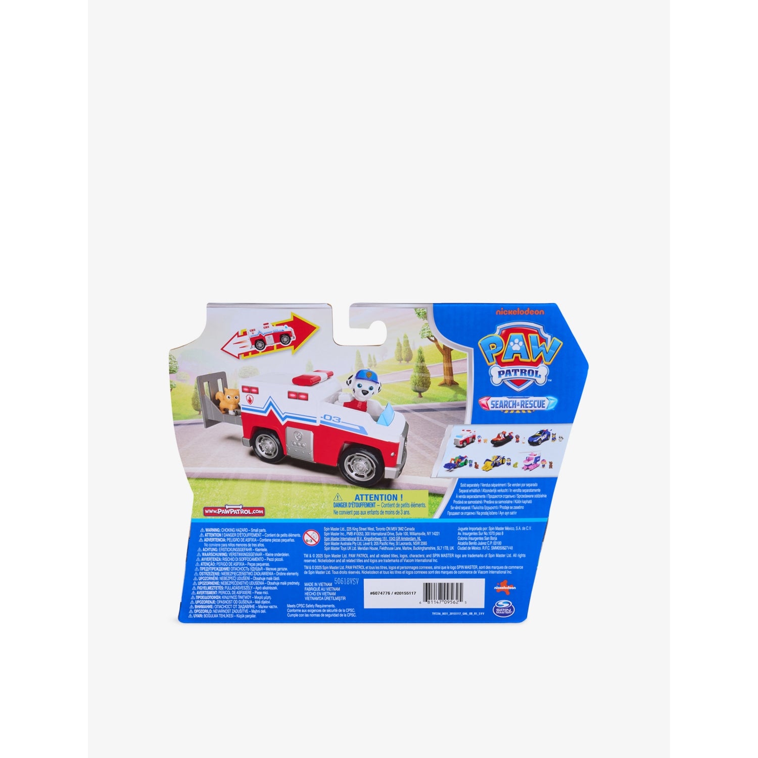 PAW Patrol toy truck Marshall Rescue Responder 15cm, UK version