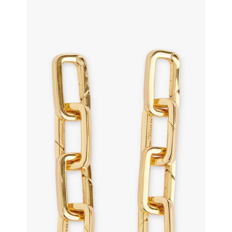 Poubel engraved-link 14ct yellow gold vermeil bracelet 21cm (British brand)