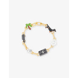 Poubel West Coast bracelet 14ct gold vermeil 23cm, imported from the UK