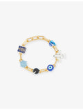 Poubel Globetrotter gold vermeil bracelet 23cm (British brand)