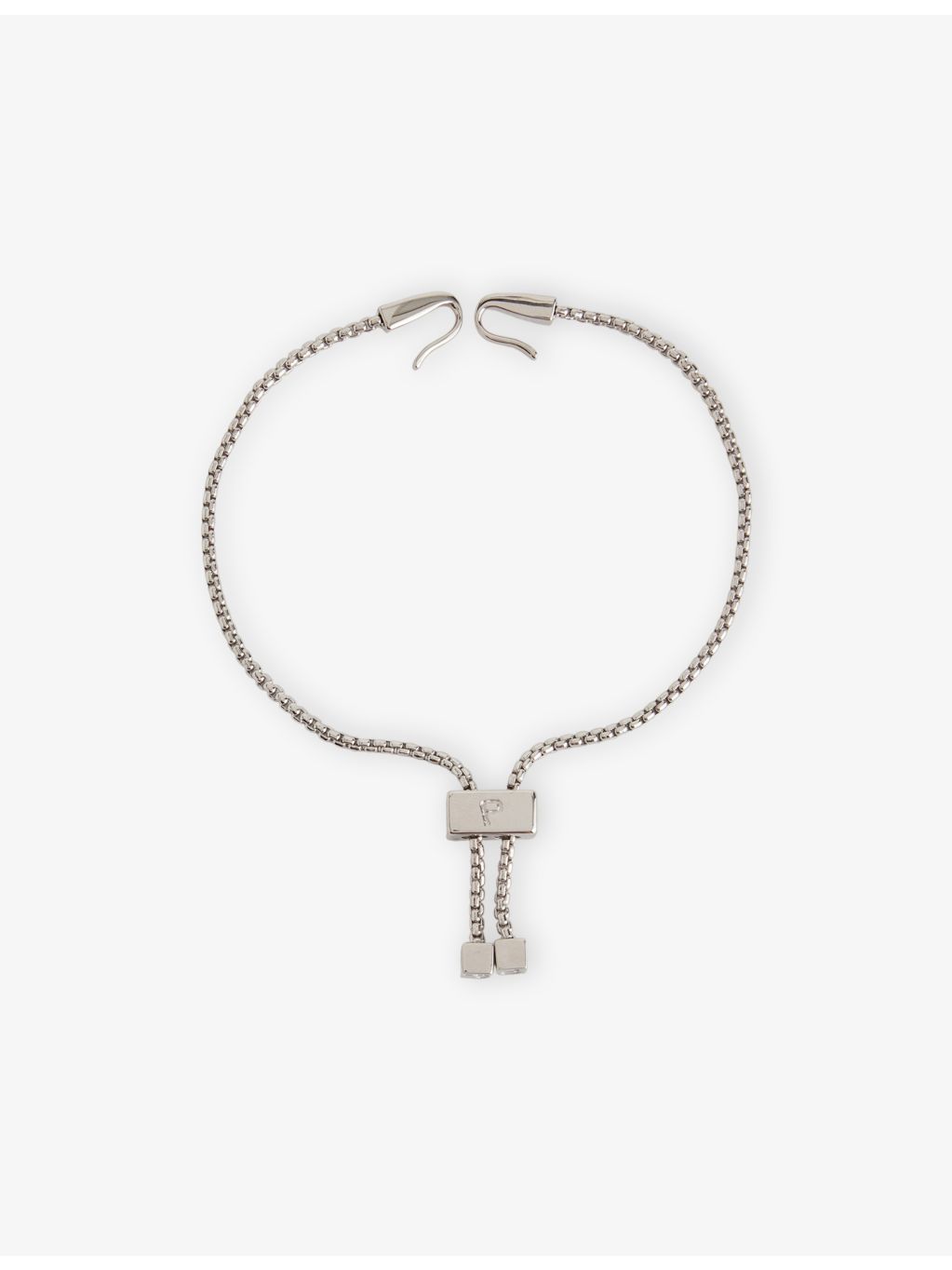 Poubel rhodium-plated sterling-silver charm bracelet, imported from the UK