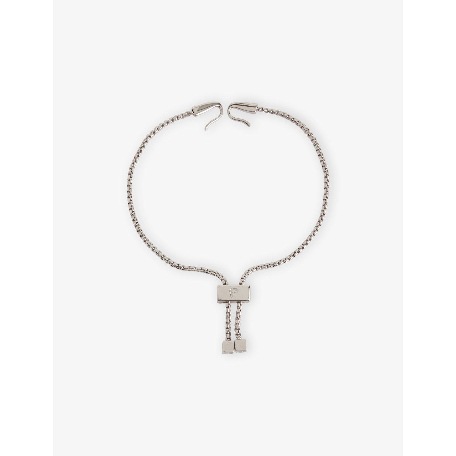 Poubel rhodium-plated sterling-silver charm bracelet, imported from the UK