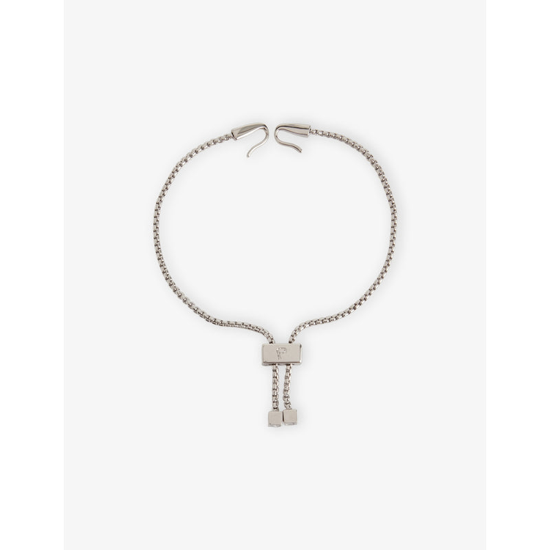 Poubel rhodium-plated sterling-silver charm bracelet, imported from the UK